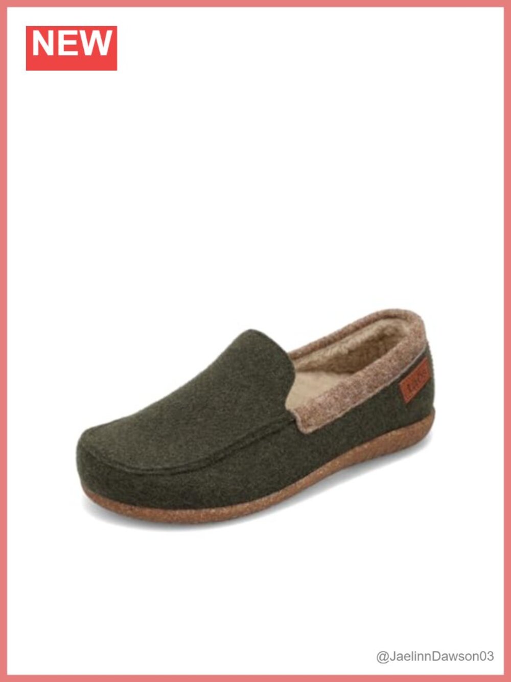 Wool Loafer with Arch Support and Faux Fur
